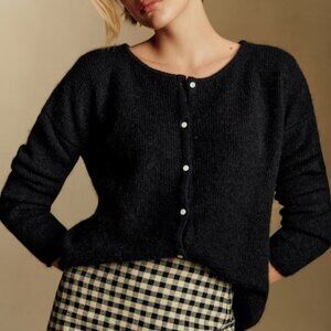 Sezane Gaspard Cardigan Black XS